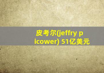 皮考尔(jeffry picower) 51亿美元